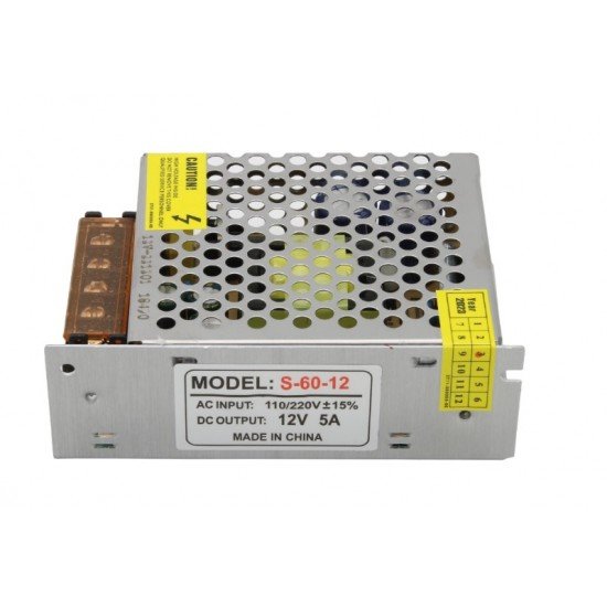 Τροφοδοτικό Switching 60W 12V 5A