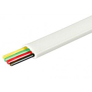 Καλώδιο Τηλεφωνικό Πλακέ 100m Λευκό Καλώδιο Τηλεφωνικό Πλακέ 100m Λευκό