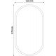 Avide Στεγανή Πλαφονιέρα Οροφής Οβάλ (Triton-O) IP65 20W Λευκό 4000K Μαύρο