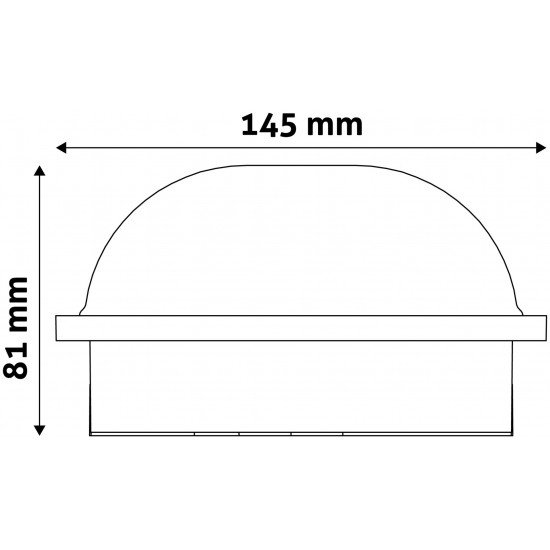Avide Στεγανή Πλαφονιέρα Οροφής Οβάλ (Triton-O) IP65 20W Λευκό 4000K Μαύρο