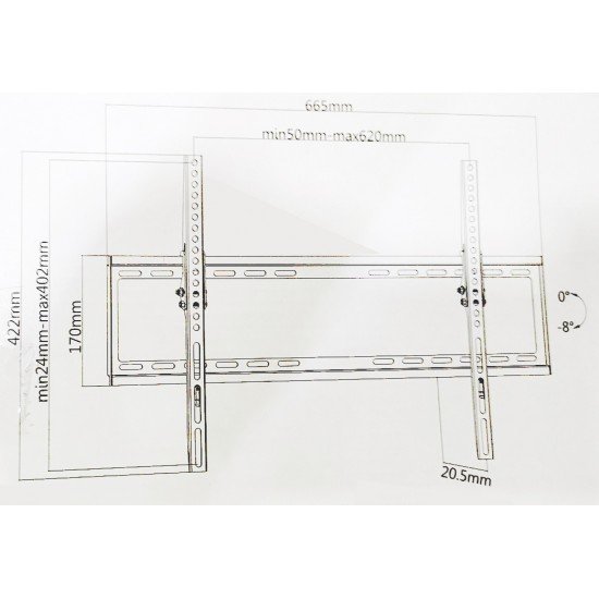 ATC Βάση TV Επιτοίχια ATC-070 37"- 70"