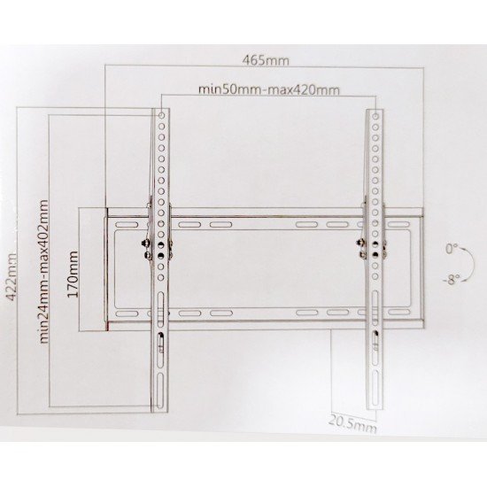 ATC Βάση TV Επιτοίχια ATC-055 32"- 55"