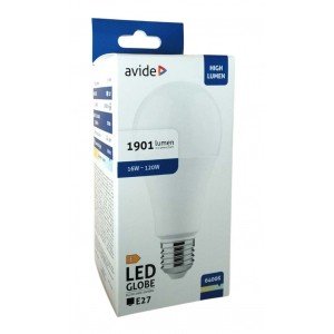 Avide LED Κοινή A70 16W E27 Ψυχρό 6400K Υψηλής Φωτεινότητας