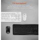 Meetion MT-C4120 LITTLE  2.4G Ασύρματο Combo Λευκό
