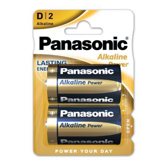 PANASONIC LR20 D ALKALINE 2BL