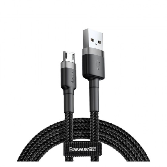 Baseus Cafule Braided USB 2.0 to micro USB Cable Γκρι 0.5m (CAMKLF-AG1) 