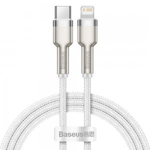 Baseus Cafule Braided USB-C to Lightning Cable 20W White1m (CATLJK-A02)