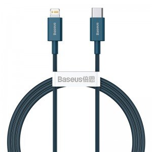 Baseus Superior PD USB-C - Lightning Cable 1.0m Blue 20W (CATLYS-A03) Baseus Superior PD USB-C - Lightning Cable 1.0m Blue 20W (CATLYS-A03)