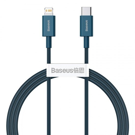 Baseus Superior PD USB-C - Lightning Cable 1.0m Blue 20W (CATLYS-A03)