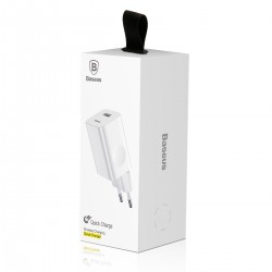 Baseus QC 3.0 wall charger 1x USB 3A white