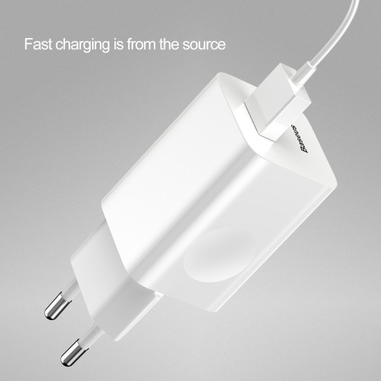 Baseus QC 3.0 wall charger 1x USB 3A white