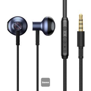 Baseus Encok 3.5mm Wired Earphone H19 Black (NGH19-01)