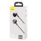 Baseus Encok 3.5mm Wired Earphone H19 Black (NGH19-01)