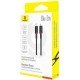 BASEUS DURA SERIES, ΚΑΛΩΔΙΟ ΓΡΗΓΟΡΗΣ ΦΟΡΤΙΣΗΣ, TYPE-C ΣΕ LIGHTNING, 20W, 2m, ΚΟΚΚΙΝΟ-ΜΑΥΡΟ