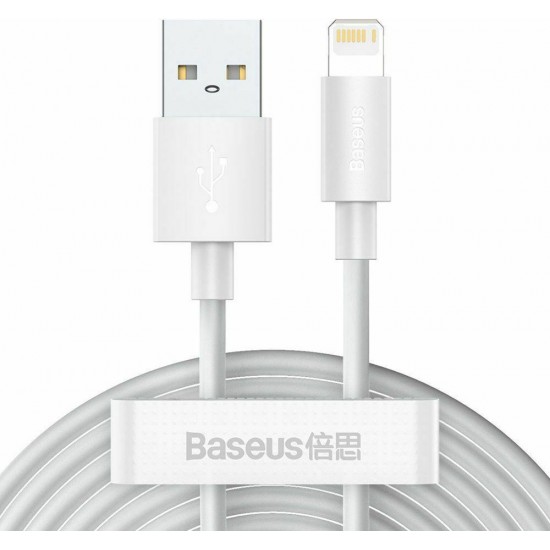 Baseus Wisdom Regular USB to Lightning Cable Λευκό 1.5m