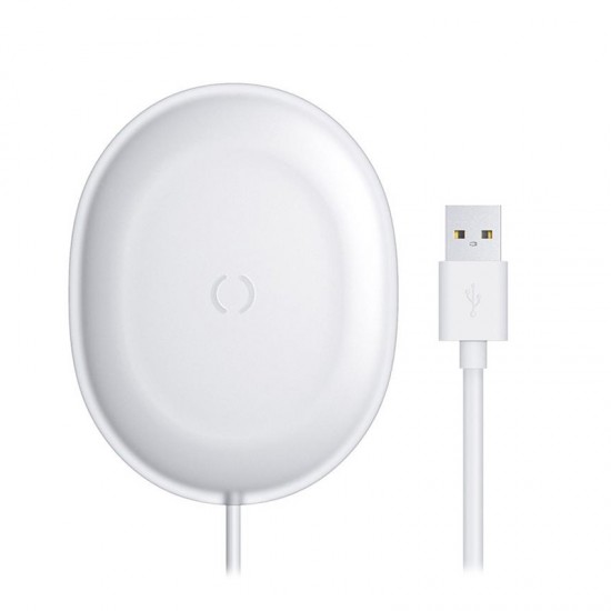 Baseus Jelly Qi Aσύρματος Φορτιστής 15 W με Type-C Cable white (WXGD-02)