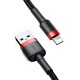 Baseus CALKLF-BG1 Cafule USB Lightning Καλώδιο 2A 3m Γκρι & Μαύρο