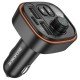 Borofone BC59 Heroic MP3 FM Transmitter, Bluetooth - 2xUSB + Type C - black