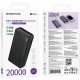 Borofone BJ56A Power Bank 20000mAh 22.5W Μαύρο