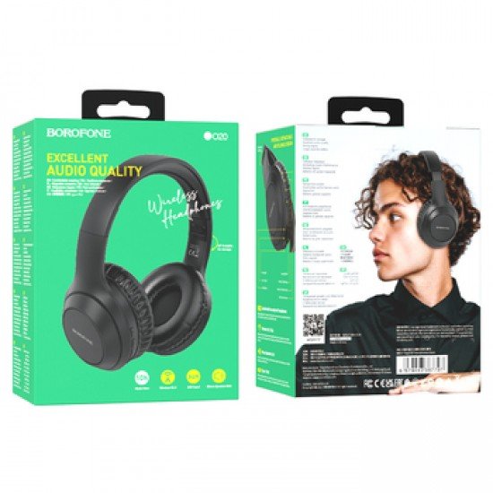 Borofone BO20 Player Bluetooth On-Ear Headphones Black