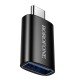 Borofone BV26C Αντάπτορας USB-A σε USB-C USB3.0 Μαύρος