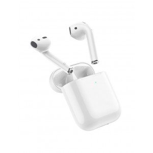 Borofone BW89 Earbud Bluetooth Handsfree Ακουστικά με Θήκη Φόρτισης Λευκά