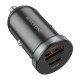 Borofone BZ22 Scenery Car Charger - USB + Type C - QC 3.0 PD 30W Black