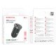 Borofone BZ22 Scenery Car Charger - USB + Type C - QC 3.0 PD 30W Black