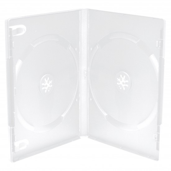 MediaRange DVD Case for 2 Discs 14mm machine packing grade Frosted/Transparent (MRBOX26-M)