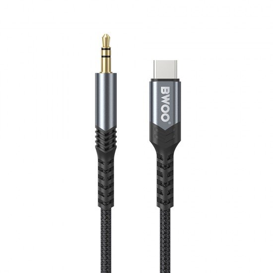 BWOO AUX cable 3.5mm - USB-C BO-AUX066 black