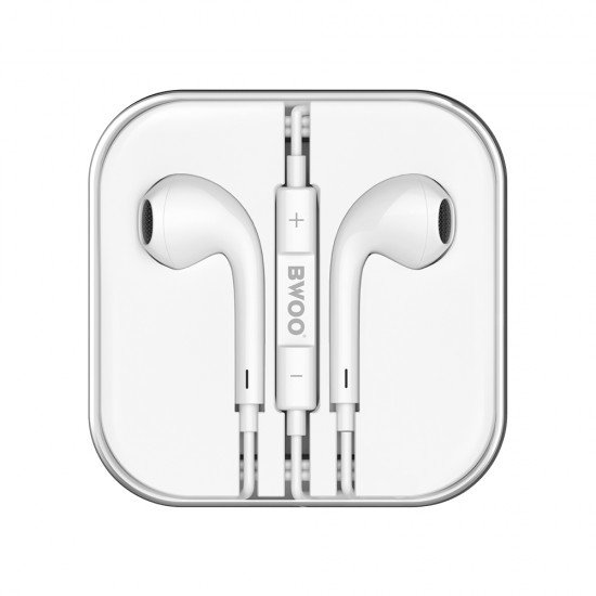 BWOO BO-HF05 Wired Earphone 3.5mm stereo white