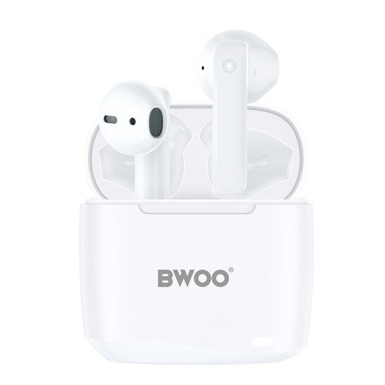 BWOO TWS Wireless Headphones BW94-WH, White