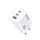 BWOO charger CDA147 65W GaN TRAVEL CHARGER 2 x USB-C, 1 x USB-A