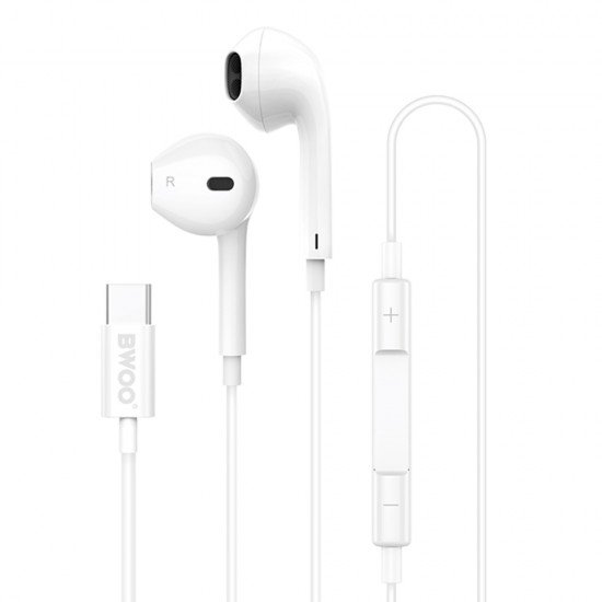 BWOO headphones HF175 USB-C digital interface white