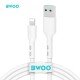 BWOO cable BO-X172L 3A cable USB-A to Lightning 1m white