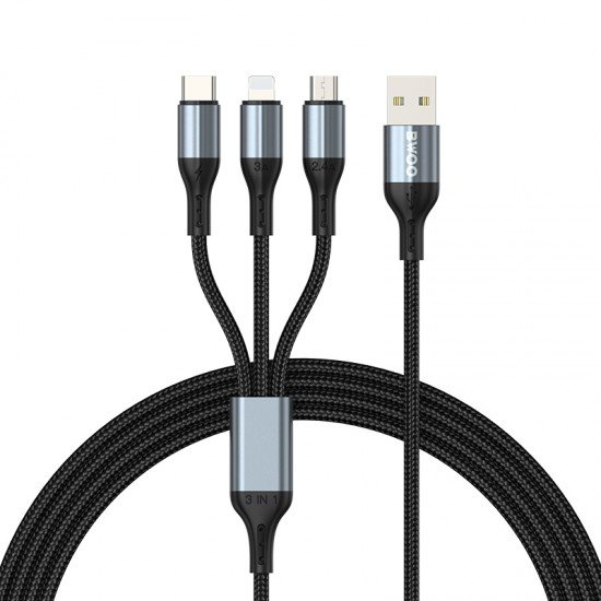 BWOO X274 Fast 3 in 1 USB 3A cable