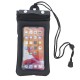 Waterproof case with zipper 6.5 - 6.8" black