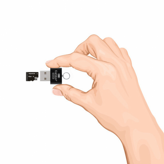 Card reader Earldom ET-OT25, Micro SD, Black - 11045