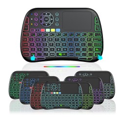 Mini keyboard No brand I10, USB 2.4GHz, Bluetooth, Touchpad, Black (13056)