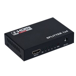 Detech Splitter HDMI to 4xHDMI with power supply,18263 Detech Splitter HDMI to 4xHDMI with power supply,18263