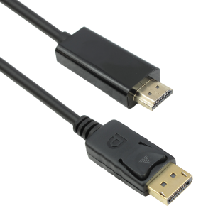 DeTech DP 14+1 cooper to HDMI cable, 3m, Black - 18274 DeTech DP 14+1 cooper to HDMI cable, 3m, Black - 18274