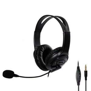 Oakorn C Headphones, Microphone, 3.5mm, Black - 20522