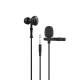 Yookie YK1190 Mobile Headphones, Lavalier Microphone, Black (20557)