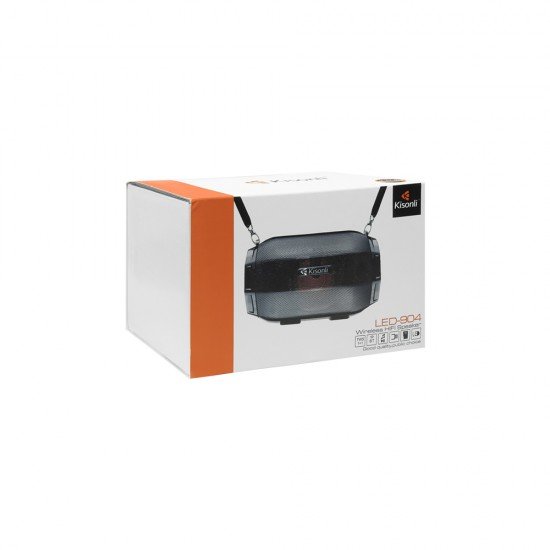 Kisonli Ηχεἰο LED-904, Bluetooth, USB, SD, FM, 5W - 22119