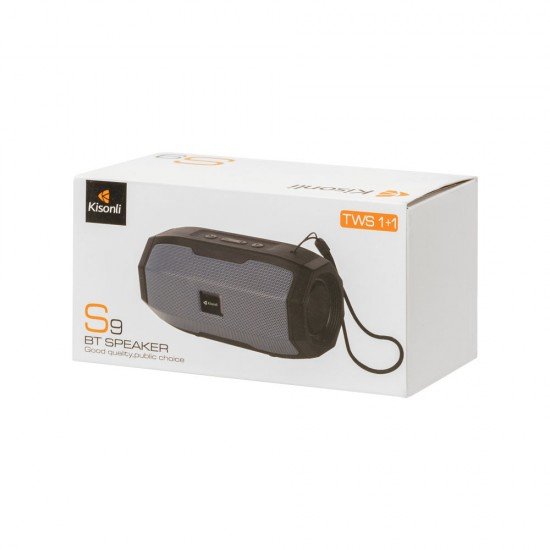 Kisonli Ηχεἰο S9 TWS, Bluetooth, USB, SD, FM, AUX, 5W - 22142