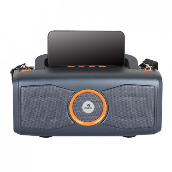 Kisonli К2 Ηχεἰο Bluetooth, USB, SD, FM, Γκρι, 13W - 22292
