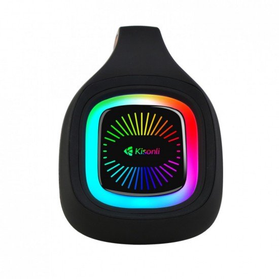 Kisonli Ηχεἰο К12, Bluetooth, USB, SD, AUX, RGB, Μαυρο, 20W - 22294