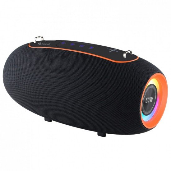 Kisonli Ηχεἰο К8, Bluetooth, USB, SD, AUX, RGB, Μαυρο, 50W - 22296