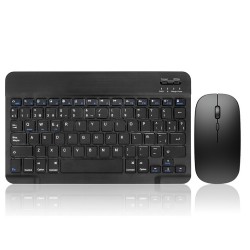 Wireless Mouse and Keyboard Set No brand 030, Bluetooth, Black (6165)