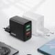 Dudao fast charger 3x USB / 1x USB Type C 20W, PD, QC 3.0 white (A5H)